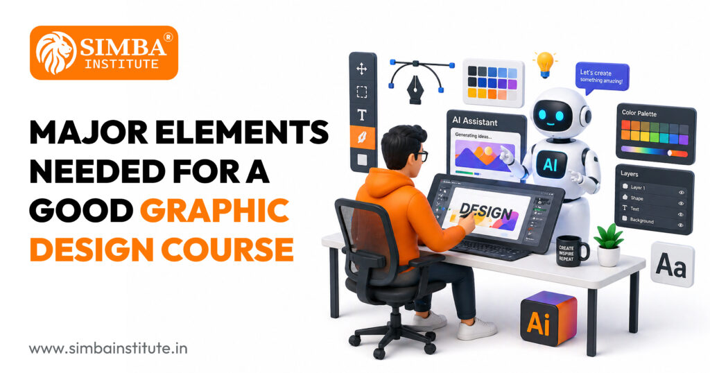 major elements needed for a good graphic design course